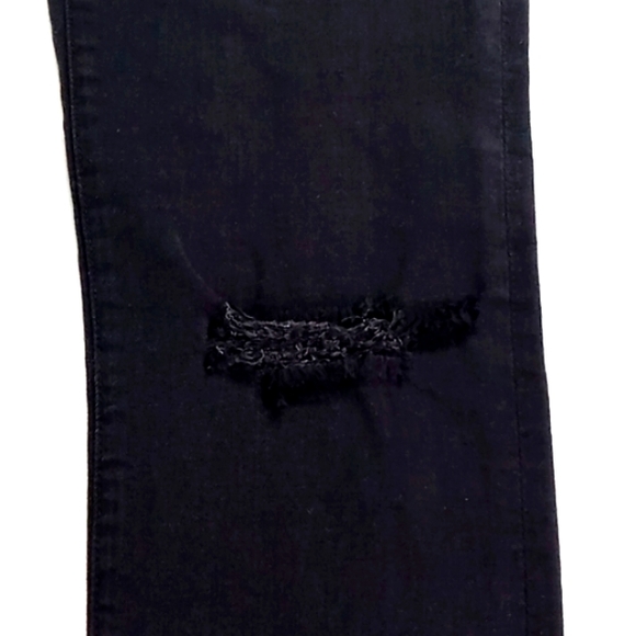 A/X Armani Exchange Women's Super Skinny 26 Black Distressed Jeans - Picture 5 of 13